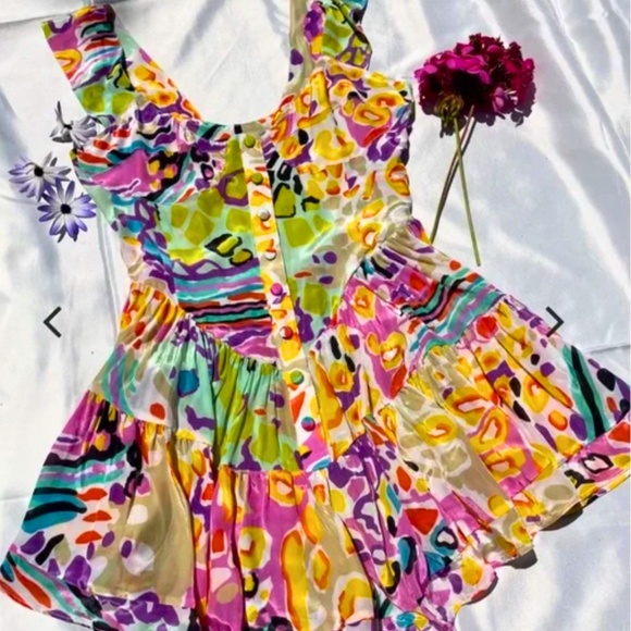 Rare & Discontinued Vanessa Mooney Elisabeth Romper M - Picture 4 of 5